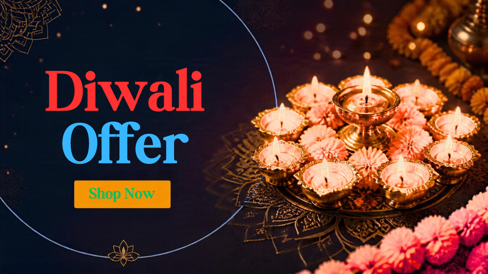 diwali offer website banner